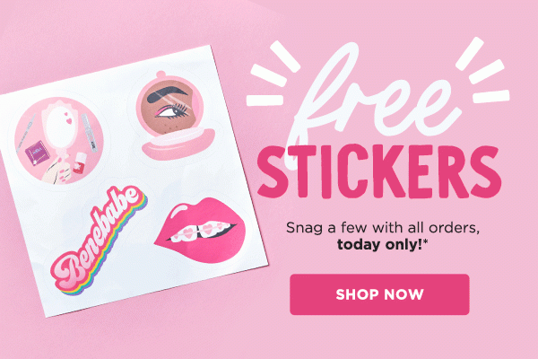 Free stickers w/ all orders, today only