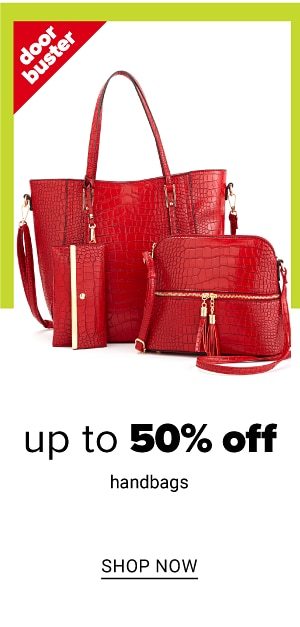 Up to 50% off Handbags - Shop Now