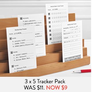 3 x 5 Tracker Pack