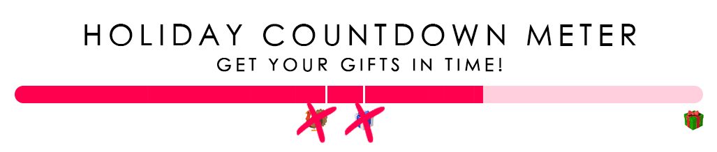 Holiday countdown meter - Get your gifts in time!