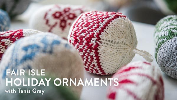 Fair Isle Holiday Ornaments