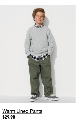 PDP11 - KIDS WARM LINED PANTS