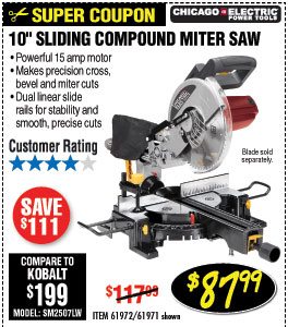 10 in. Sliding Compound Miter Saw