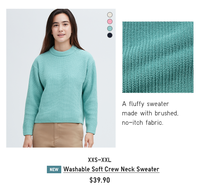 PDP3 - WASHABLE SOFT CREW NECK SWEATER