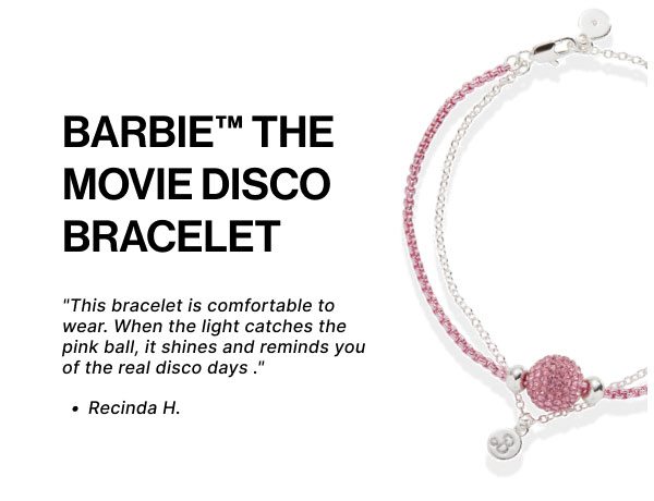 Barbie™ The Movie Disco Double Layer Adjustable Bracelet| Shop Now