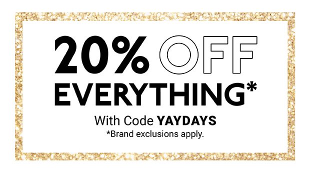 20% Off Everything