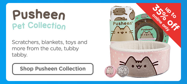 Pusheen Pet Collection. Scratchers, blankets, toys and more from the cute, tubby tabby. Shop Pusheen Collection.