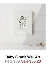 Baby Giraffe Wall Art