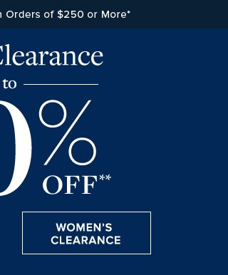 WOMEN'S CLEARANCE