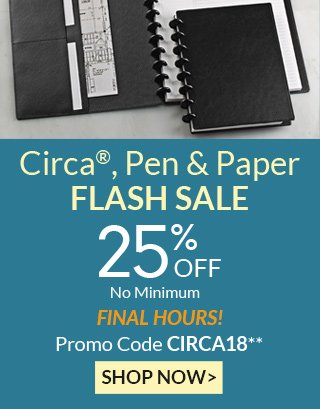 Circa, Pen & Paper Flash Sale