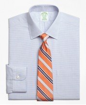 Milano Slim-Fit Dress Shirt, Non-Iron Twin Check