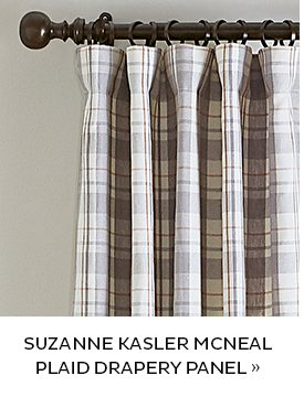 Suzanne Kalser Mcneal Plaid Drapery Panel