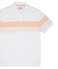 HEATHERED STRIPE POLO