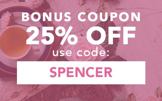 Your 25% Off Coupon - Use Code: SPENCER