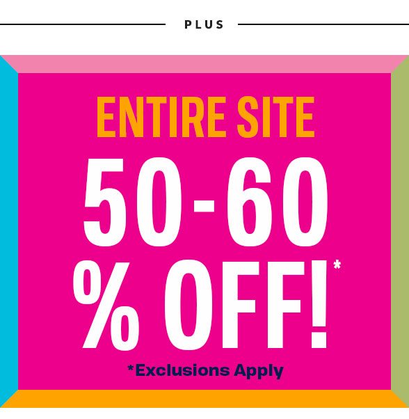 50-60% Off Entire Site