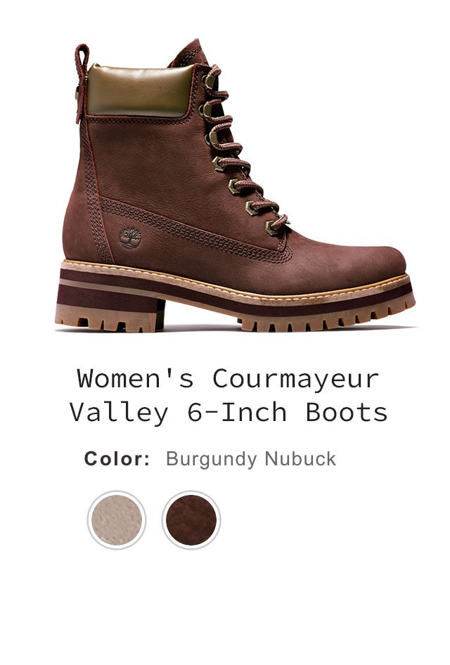 Women's Courmayeur Valley 6-Inch Waterproof Boots - Burgundy