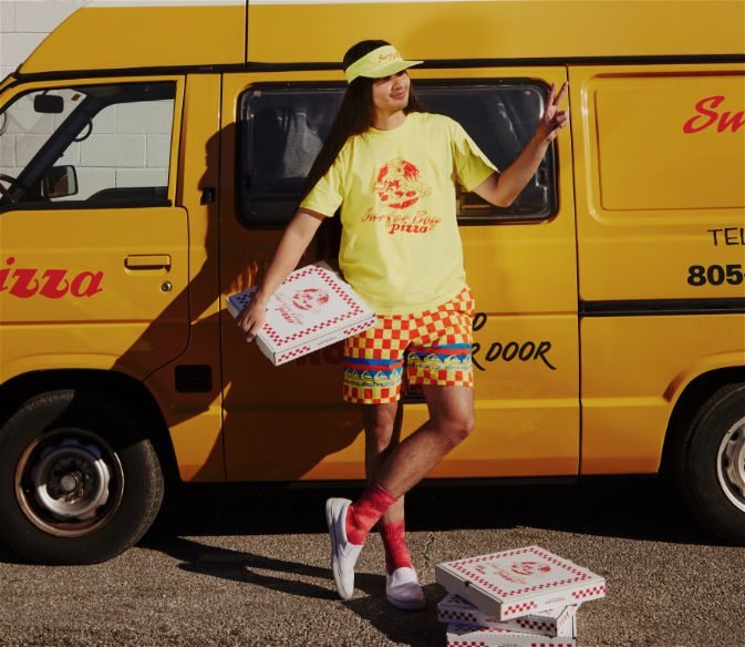 Shop Surfer Boy Pizza Collection Yellow Van