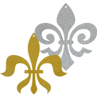 Fleur de Lis Ornament Set of 6