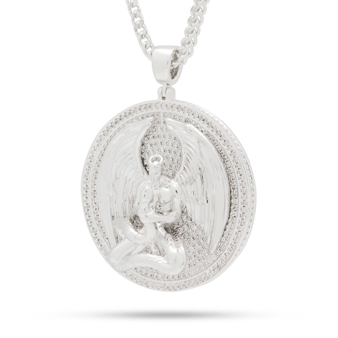 White Gold Euphanasia Medallion