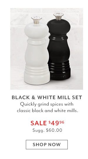 Black & White Mill Set