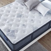 Serta Perfect Sleeper Luxury Hybrid Glenmoor Super Pillow Top Mattress LP Set - Queen