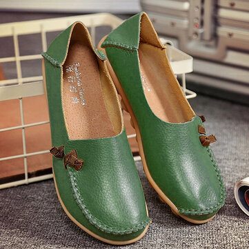 Pure Color Flat Loafers