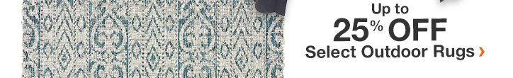 Up to 25% OFF Select Outdoor Rugs