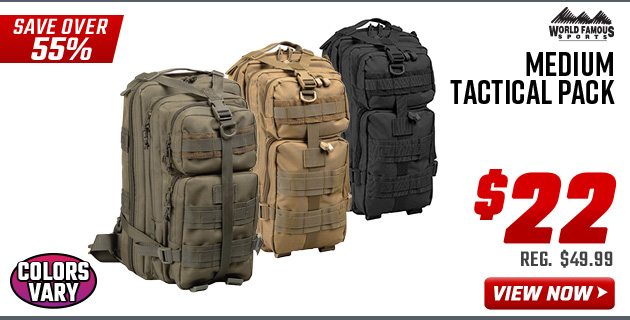 World Famous Sports Medium Tactical Pack