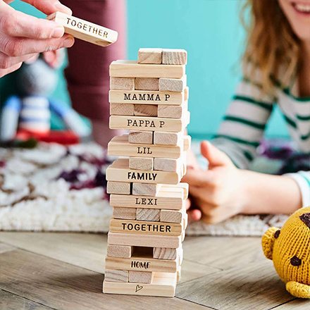 Personalised Family Stacking Tower Game