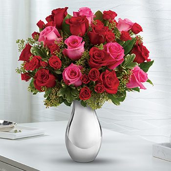 Teleflora's True Romance Bouquet with Red Roses