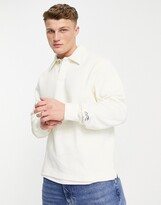 Originals sweat polo in ecru