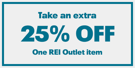 Take an extra - 25% OFF - One REI Outlet item