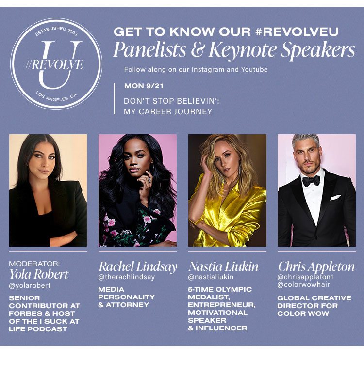 Get to Know Our #REVOLVEU Panelists & Keynote Speakers