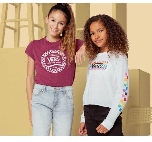 Shop Girls' Vans Graphic T-shirts