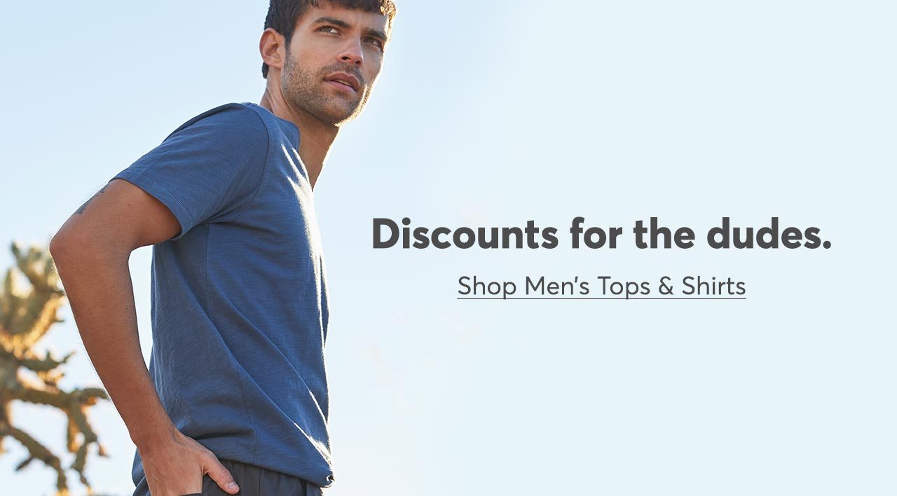 Discounts for the dudes. Shop Men's Shirts