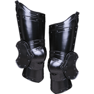 Blackened Balthasar Full Leg Guards