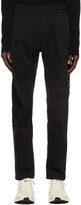 Black Sateen Track Lounge Pants