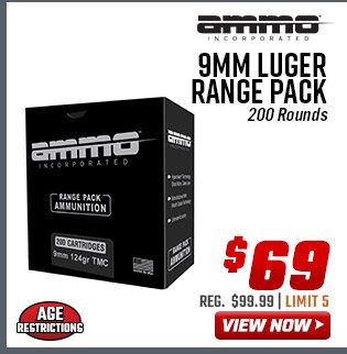 Ammo, Inc. 9mm Luger Range Pack