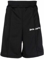 Men's Black Polyester Shorts
