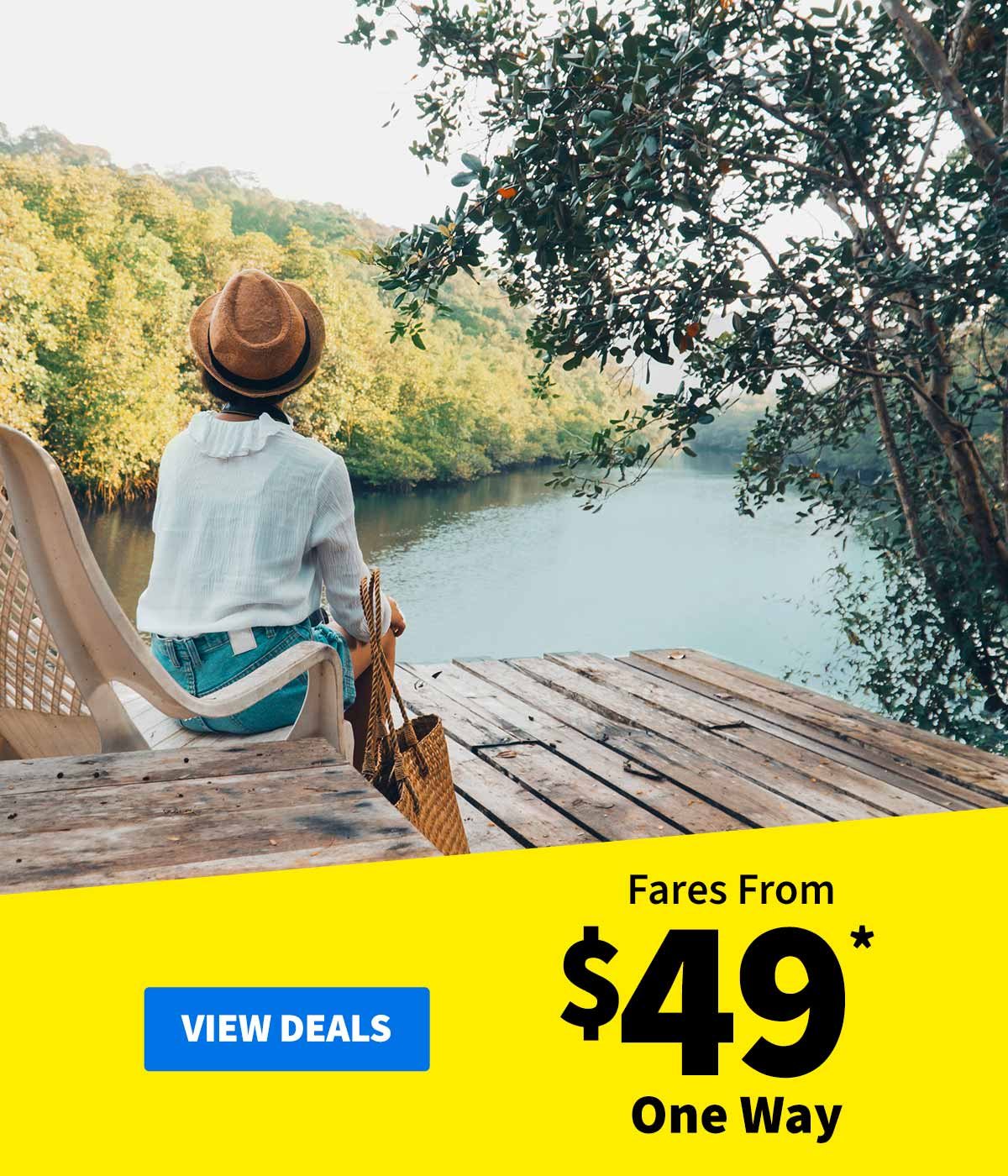 Fares From $62* One Way