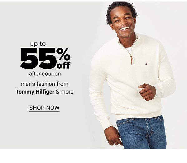 Up to 55% off After Coupon - Men's Fashion from Tommy Hilfiger & more - Shop Now