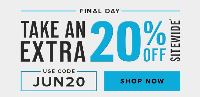 Extra 20% Off - Use Code JUN20 - Shop Now