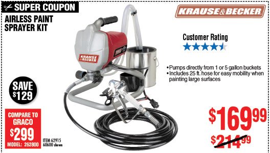 Airless Paint Sprayer Kit