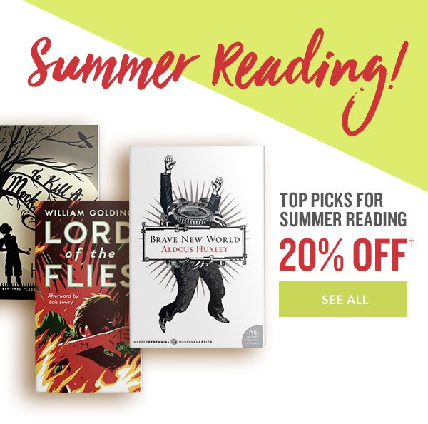 20 Off Top Summer Reading Picks Barnes Noble Email Archive