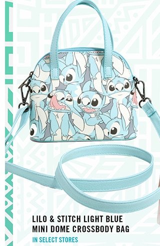 Lilo and Stitch Light Blue Mini Dome Crossbody Bag In Select Stores