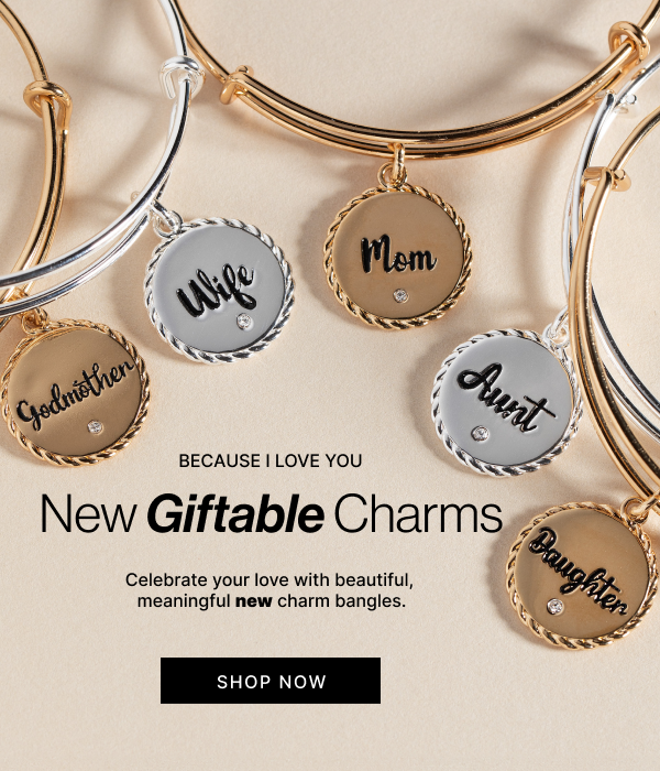 New Giftable Charms | Celebrate your love with beautiful, meaningful new charm bangles. | SHOP NOW