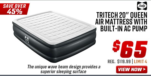 Sealy Tritech 20'' Queen Air Mattress With Built-in AC Pump