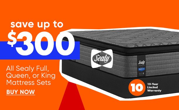 Save up to $300 on All Sealy Mattress Sets