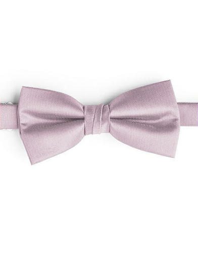Men's Classic Yarn-Dyed Bow Tie in Suede Rose
