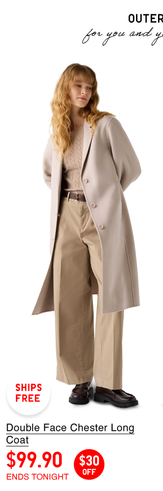 PDP 1 - WOMEN DOUBLE FACE CHESTER LONG COAT